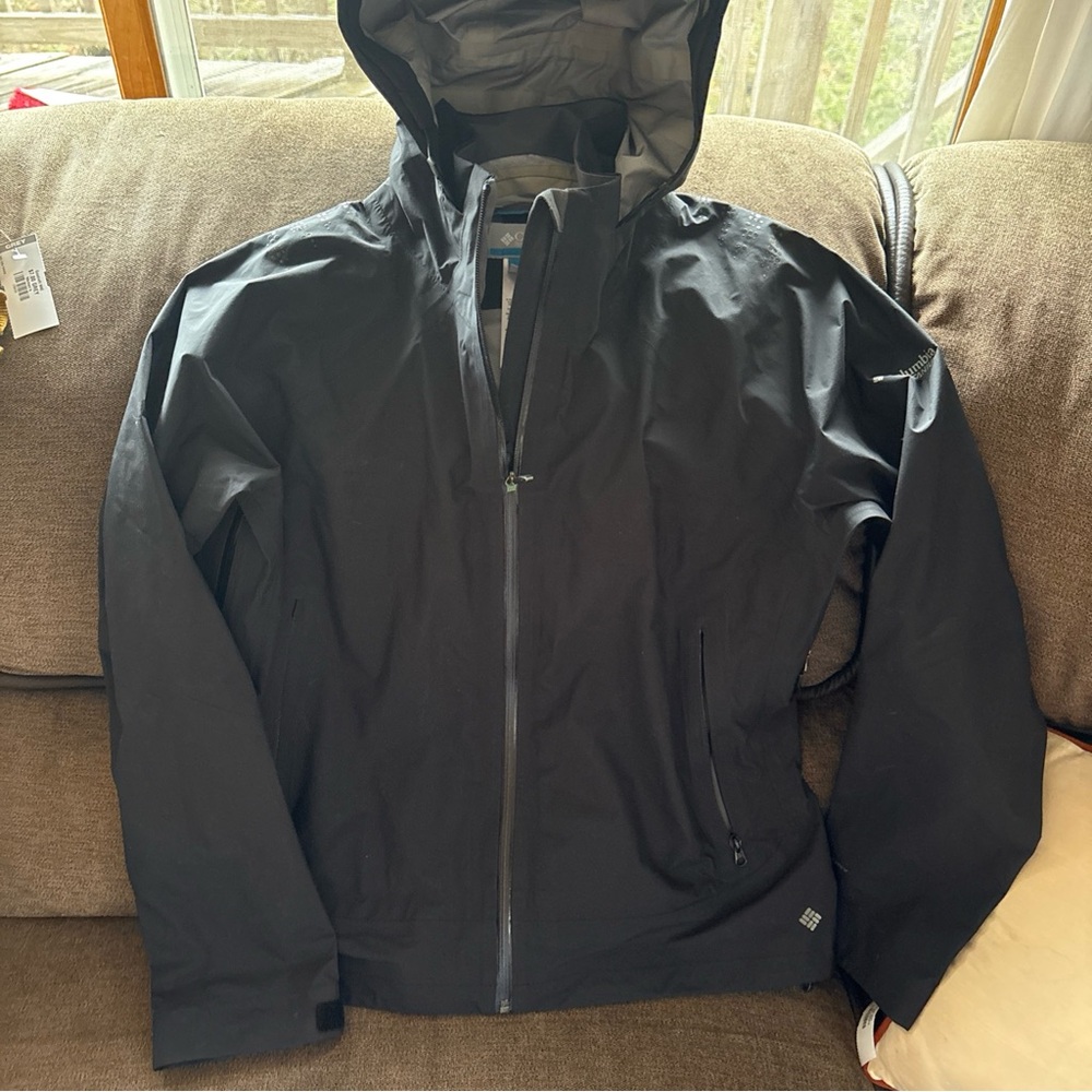 COLUMBIA Titanium Omni Dry Peak Power Shell Waterproof Jacket Coat  Womens XL